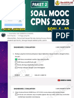 Paket 2 Soal Mooc Cpns 2023