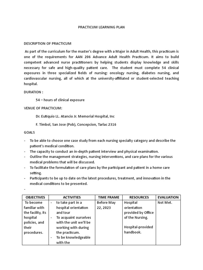 practicum-learning-plan-pdf