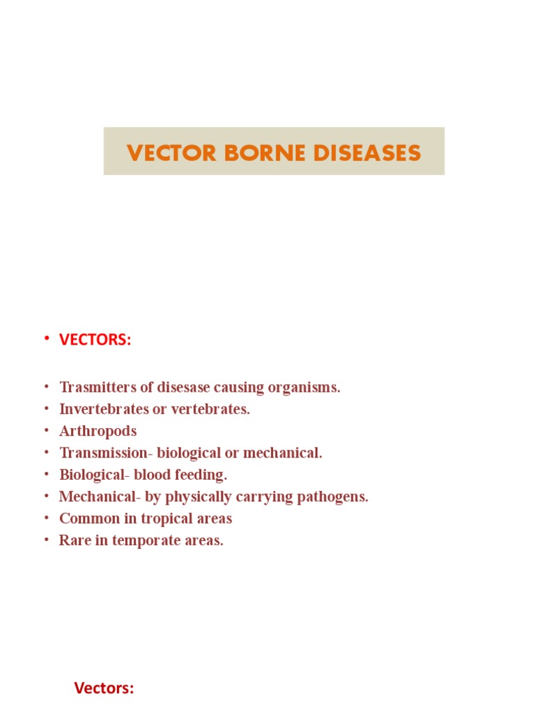 Vector-Borne Diseases Overview | PDF
