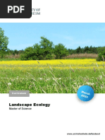 Landscape Ecology (Master's) - Curiculum