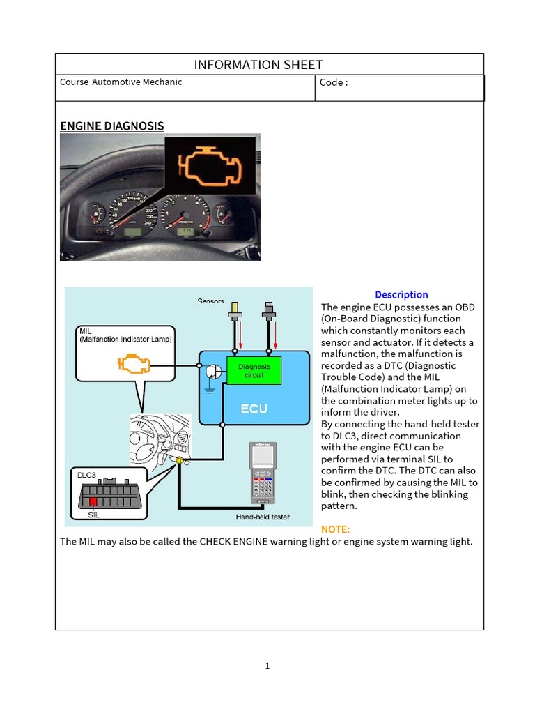 Engine Diagnosis | PDF | Vehicle Technology | Systems Engineering