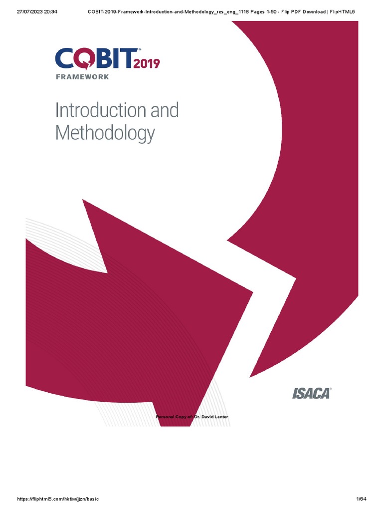 COBIT 2019 FRAMEWORK INTRODUCTION AND METHODOLOGY visual data 2