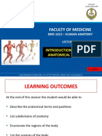 BMS - AL 4 - Introduction To Anatomy - Anatomical Terminology