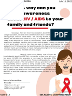NSTP 111 Ways To Share Awareness About HIV:AIDS