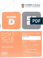 ICAS Maths D 2011 With Answers