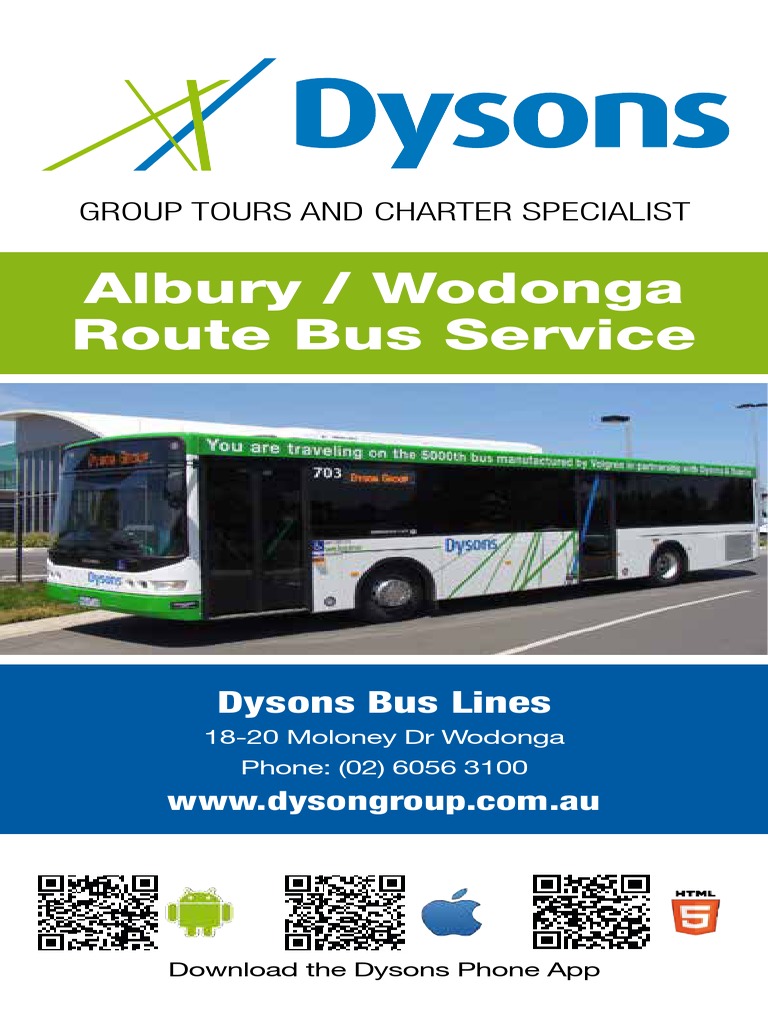 Dysons bus lines timetable pdf