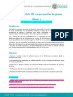 La Enseñanza de La ESI Con Perspectiva de Género: Módulo 4 La ESI y La Planificación en El Aula