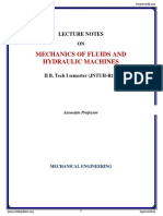 Mechanics of Fluids and Hydraulic Machines