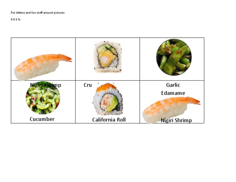 Bento Box Inside Label PDF
