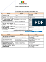 Feuille de Route Reajustee Du Mouvement National de 2023