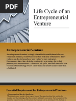 Life Cycle of An Entrepreneurial Venture