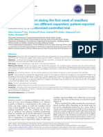 Pain and Discomfort During The First Week of Maxillary Expansion Using Two Different Expanders - Patient-Reported Outcomes in A RCT