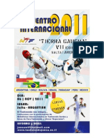 Sudamericano de Taekwondo 2011 Invitacion