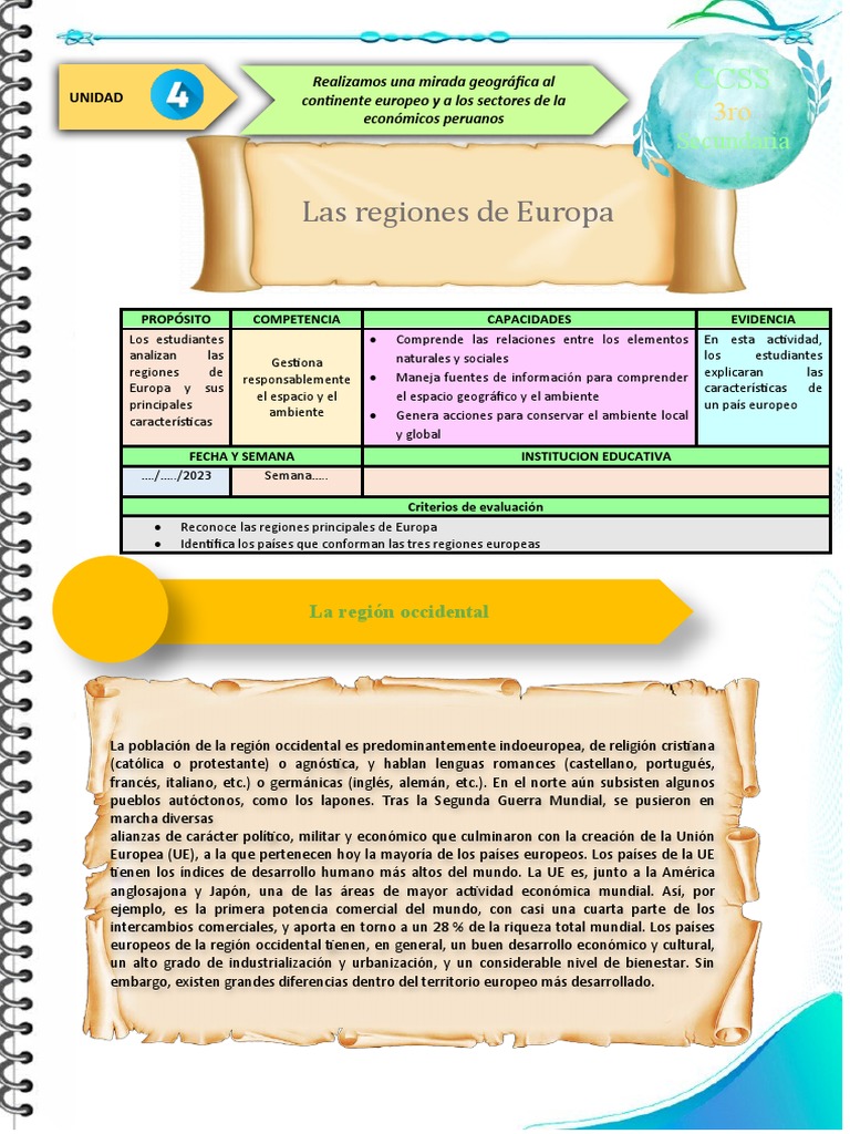 Ficha de Actividad CCSS 3°-Semana 2 | PDF
