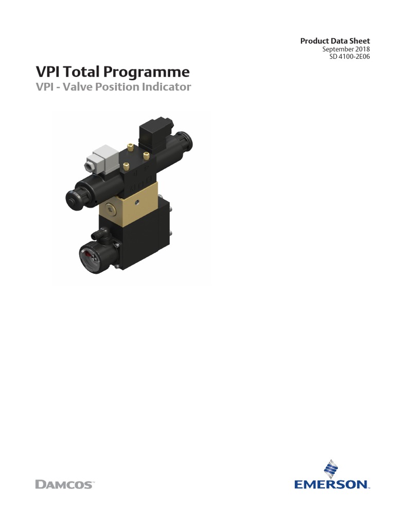 VPI Valve Position Indicator Overview | PDF | Valve | Electric Motor