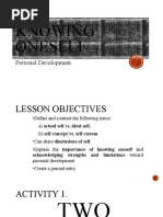 Lesson 1 Knowing Oneself