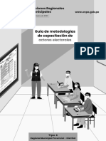 2 Guía de Metodologías de Capacitación de Actores Electorales - TIPO 4 Regional Municipal Provincial Distrital