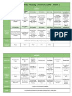 Massey University Example Menu TdImLPx