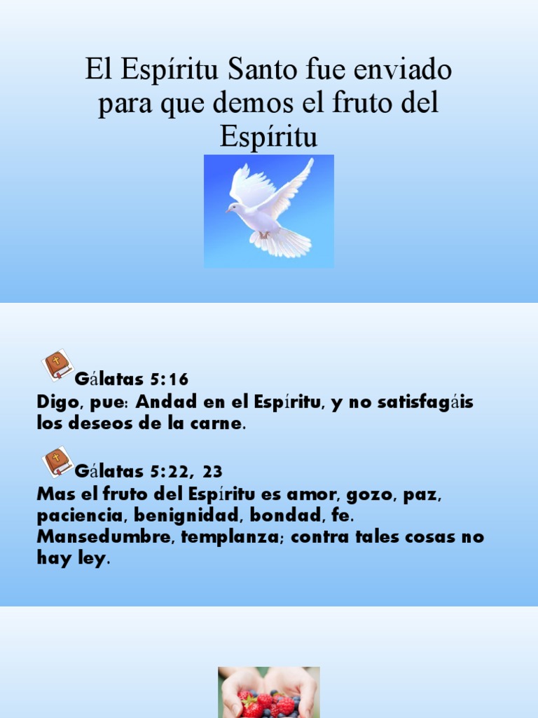 Frutos Del Espiritu Santo | PDF | Fruto Del Espiritu Santo | Amor