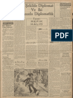 Refik Halid - Iki Şekilde Diplomat - Tan - 1939 - Nisan - 2