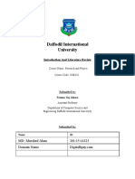 Daffodil International University: and Literature Review