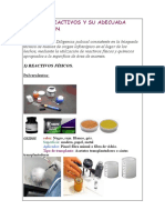 Tipos de Reactivos y Su Adecuada Utilizacion