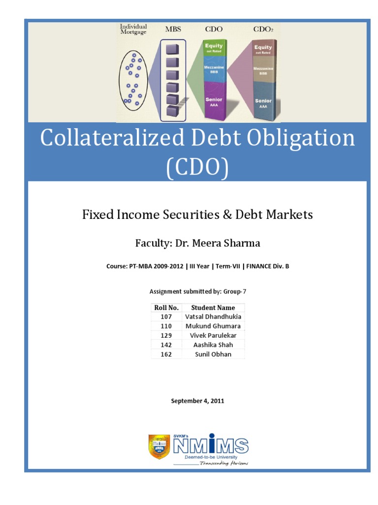 Collateralized Debt Obligation – ZTXVM