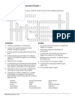 Biology Terms Crossword 1