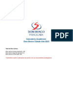 Calendario Academico Dom Bosco Cidade Alta 2023