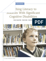 Teaching Literacy To Students With Significant Cognitive Disabilities