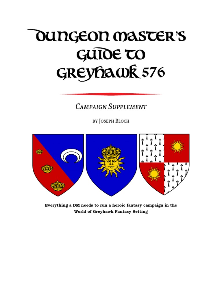 DMs Guide to Greyhawk 576 | PDF