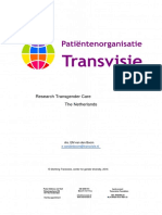 Transvisie Research Into Transgender Care NL, 2016