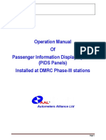Operation Manual of Passenger Information Display System