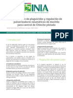 Dosificación de Plaguicidas y Regulación de Pulverizadores Neumáticos de Mochila para Control de Chinche Pintada