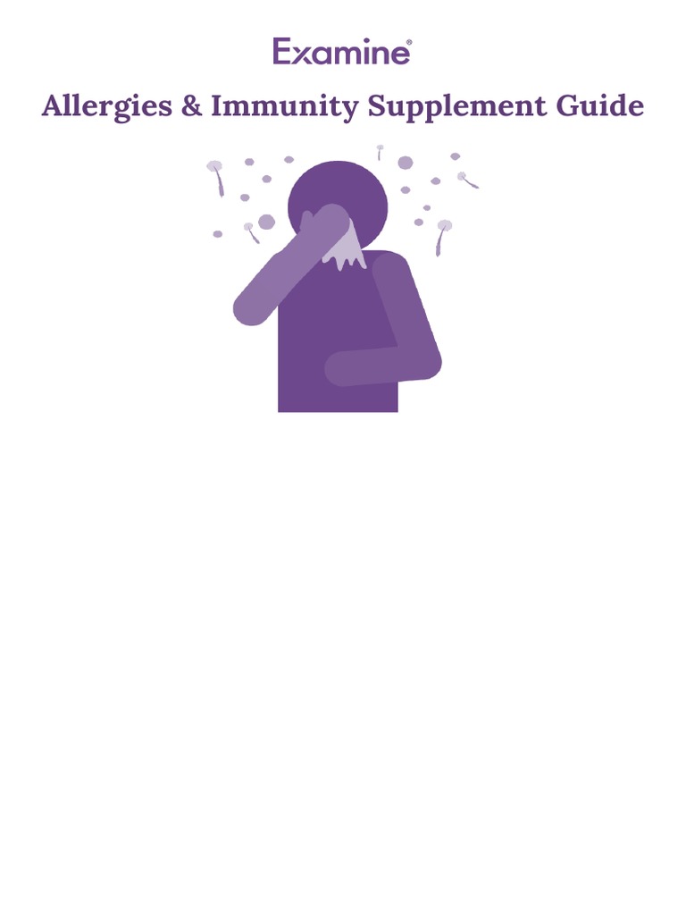 Supplement Guide Allergies Immunity PDF Immune System Innate