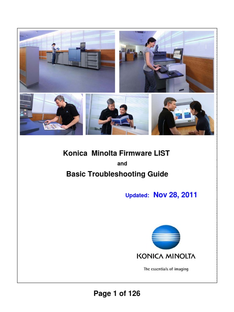 Konica Minolta Firmware List PDF