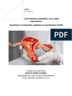 Importancia Del Sindrome Metabolico en La Salud Reproductiva