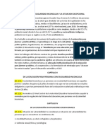 Personas Con Escolaridad Inconclusa y La Situacion Excepcional