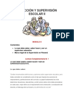 M2 - Lo Que Debe Saber-J Saber Hacer y Ser Un Supervisor Educativo