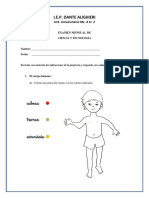 Examen de Ciencia I.E.P Dante Alighieri