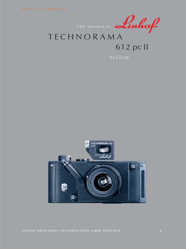 Linhof Technorama612 - e | PDF