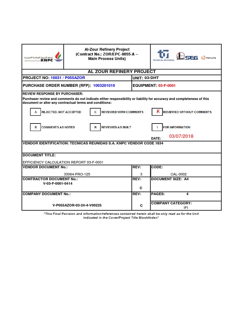 Refinery Heater Efficiency Report | PDF | Heat Transfer | Heat