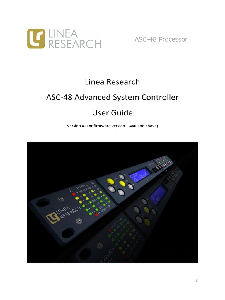 Linea-Research ASC48 User Guide Manual | PDF