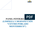 Panel Fotográfico Limpieza Desinfección, Calibración y Cloro Residual JULIO HUARIQUIÑA