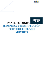 Panel Fotográfico Limpieza Desinfección, Calibración y Cloro Residual JULIO MOYOC