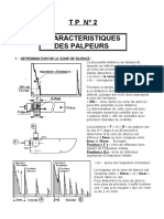 T P #2 Caracteristiques Des Palpeurs: 1 - Determination de La Zone de Silence