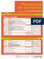 Stage Sportifs Printemps 23