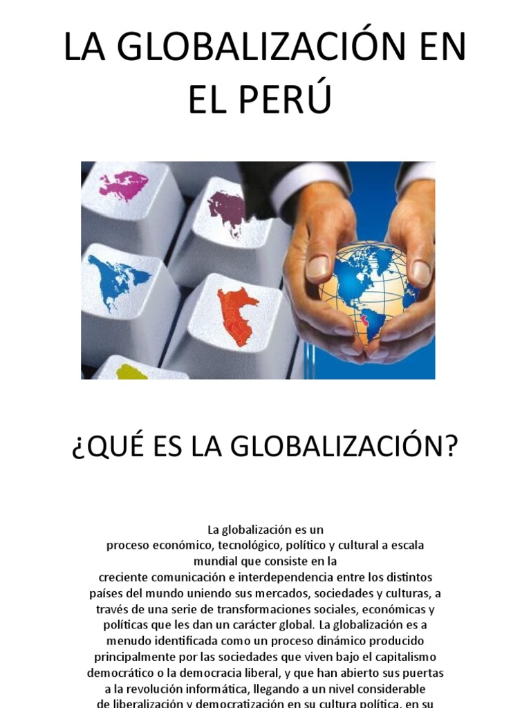 LA-GLOBALIZACIÓN-EN-EL-PERÚ | PDF