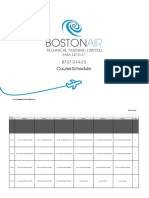 B737-014-23 - Course Schedule