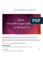 Linux - Install VirtualBox Guest Additions On Ubuntu 22.04